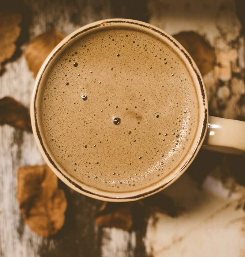 bebida de chocolate caliente