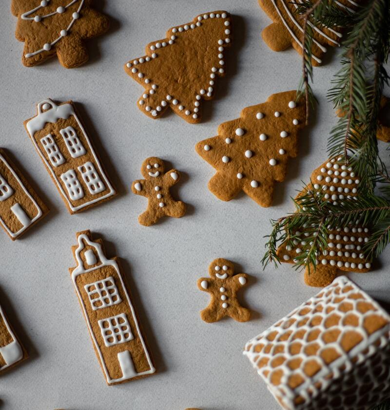 Galletitas de jengibre decoradas