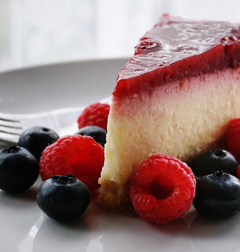 Cheesecake de cranberry
